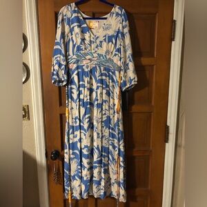 Anthropologie Maeve boho mid sleeve dress